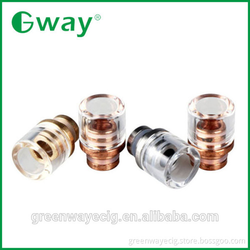 2015 Wide Bore 510 Pyrex Glass Drip Tips Glass SS 510 Drip Tips by Greenway